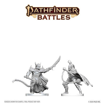 Pathfinder Battles Deep Cuts Miniatur unbemalt Scourge & Chain Hellknights 14 cm