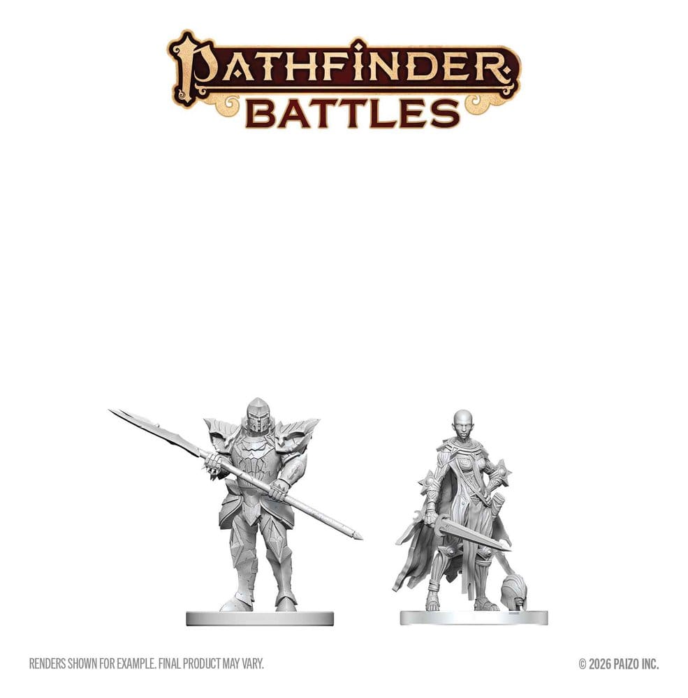 Pathfinder Battles Deep Cuts Miniatur unbemalt Nail & Rack Hellknights 14 cm