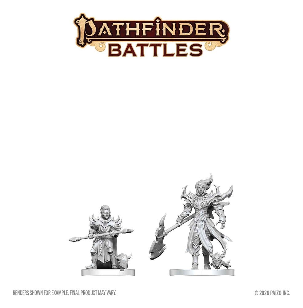 Pathfinder Battles Deep Cuts Miniatur unbemalt Pyre & Godclaw Hellknights 14 cm