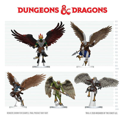 D&D Icons of the Realms Minifiguren Aarakocra-Schwarm 20 cm