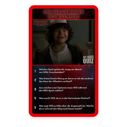 Stranger Things Kartenspiel Top Trumps Quiz *Deutsche Version*