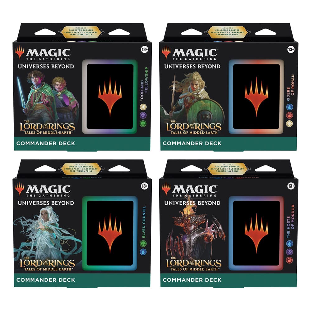 Magic the Gathering The Lord of the Rings: Tales of Middle-earth Commander-Decks Display (4) englisch