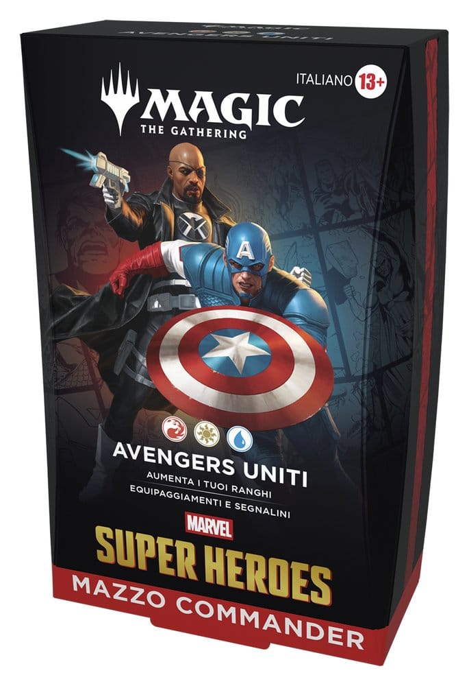 Magic the Gathering Marvel Super Heroes Commander Decks Umkarton (4) italienisch