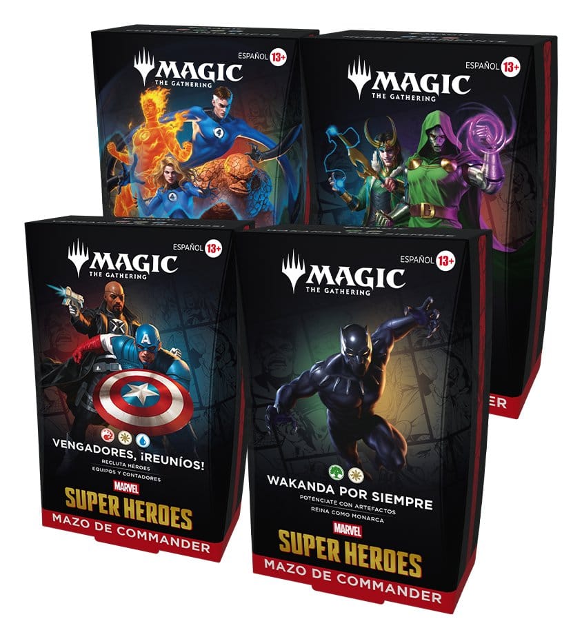Magic the Gathering Marvel Super Heroes Commander Decks Umkarton (4) spanisch