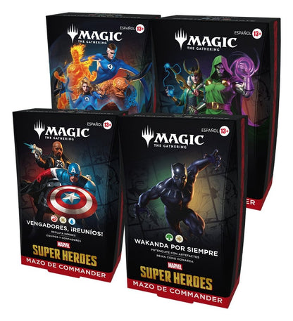 Magic the Gathering Marvel Super Heroes Commander Decks Umkarton (4) spanisch