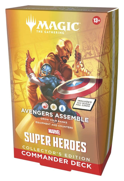 Magic the Gathering Marvel Super Heroes Collector's Edition Commander Decks Umkarton (4) englisch