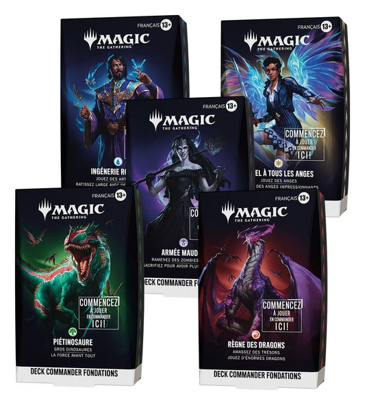 Magic the Gathering Grundstein-Commander-Decks Umkarton (5) französisch