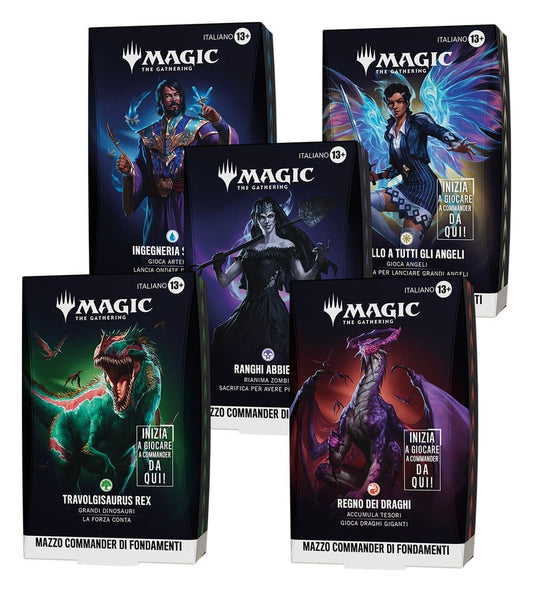 Magic the Gathering Grundstein-Commander-Decks Umkarton (5) italienisch