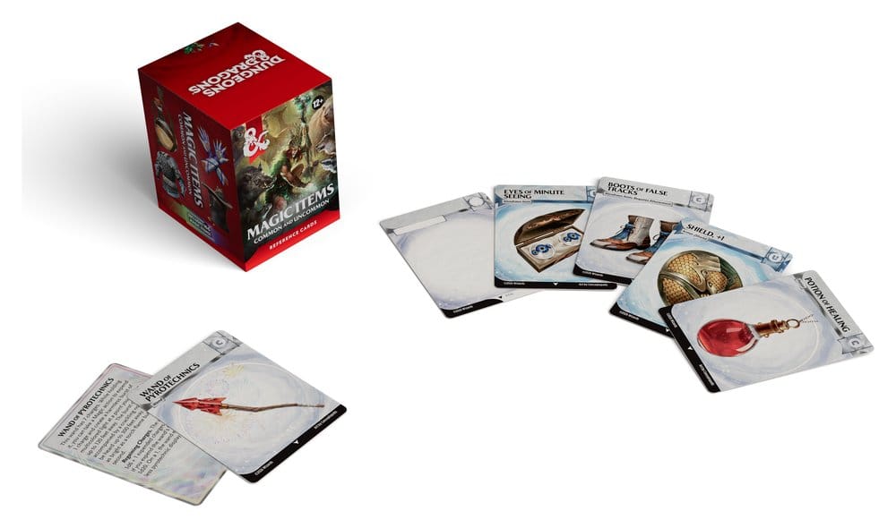 Dungeons & Dragons RPG Referenzkarten - Magische Gegenstände (Gewöhnlich und Ungewöhnlich) *Englische Version*