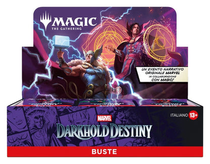 Magic the Gathering Marvel: Destino del Darkhold Play-Booster Display (30) italienisch