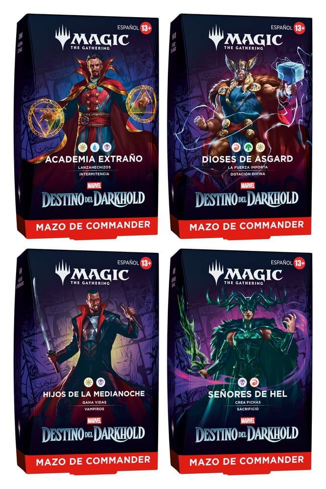 Magic the Gathering Marvel: Destino del Darkhold Commander-Decks Umkarton (4) spanisch