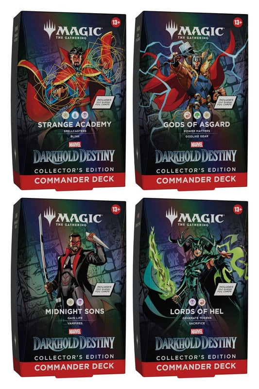 Magic the Gathering Marvel: Darkhold Destiny Collector's Edition Commander-Decks Umkarton (4) englisch
