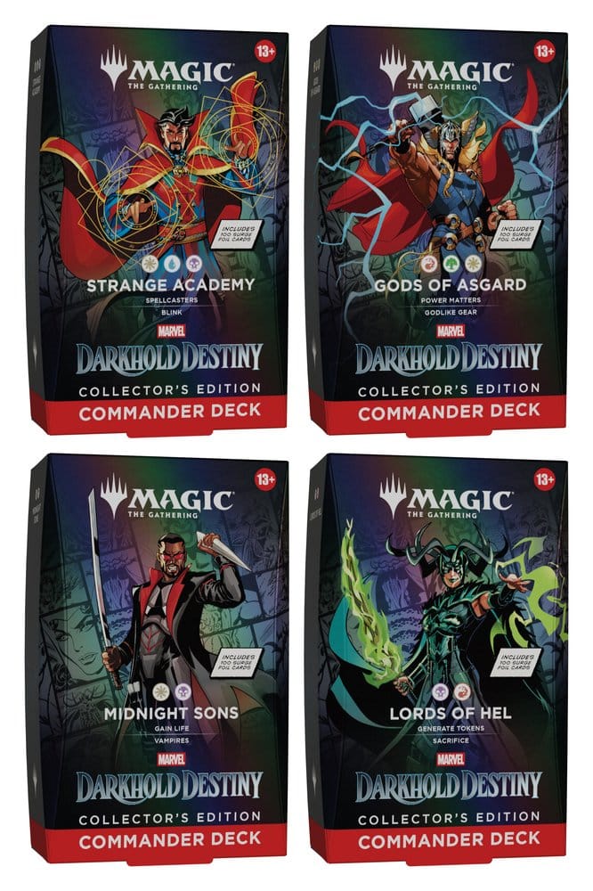 Magic the Gathering Marvel: Darkhold Destiny Collector's Edition Commander-Decks Umkarton (4) englisch
