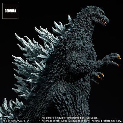 Godzilla against Mechagodzilla 2002 TOHO Yuji Sakai Modeling Collection PVC Statue Godzilla Battle in the Storm 28 cm