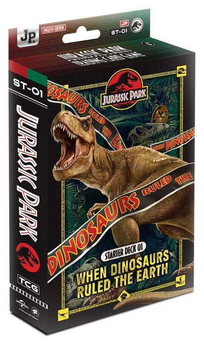 Jurassic Park TCG Starter Deck 01 When Dinosaurs Ruled the Earth Display (6) *Englische Version*