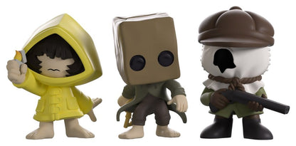 Little Nightmares II Minitooz 3er-Pack Mono, Six & Hunter 7 cm