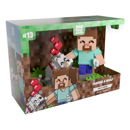 Minecraft Vinyl Figur Taming a Wolf 10 cm