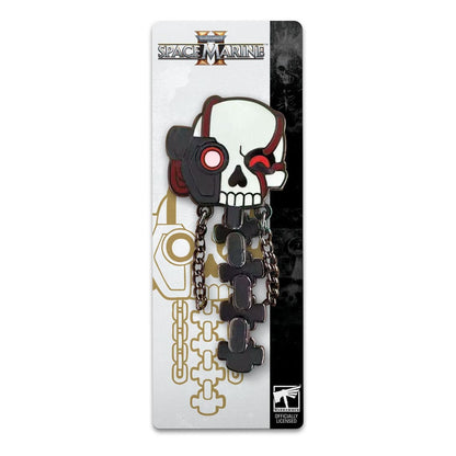 Space Marine 2 Ansteck-Pin Servo Skull 5 cm
