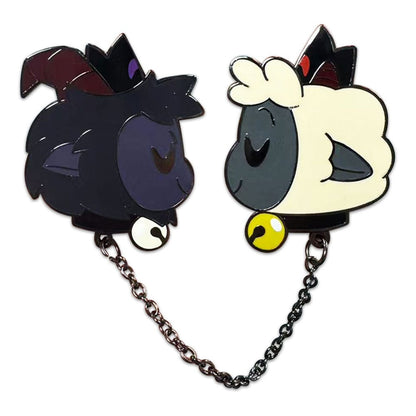 Cult of The Lamb Ansteck-Pin Goat & Lamb 5 cm