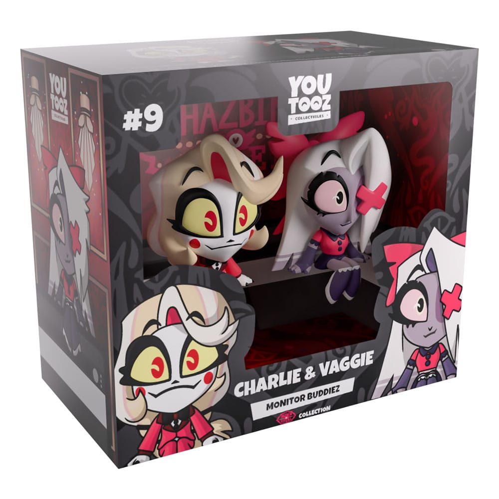Hazbin Hotel Vinyl Figuren Charlie & Vaggie Monitor Buddiez