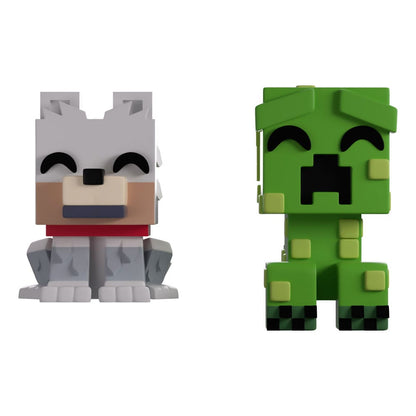 Minecraft Vinyl Figuren Wolf and Creeper Monitor Buddiez