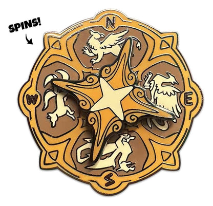 Quincy's Tavern Ansteck-Pin Compass 5 cm