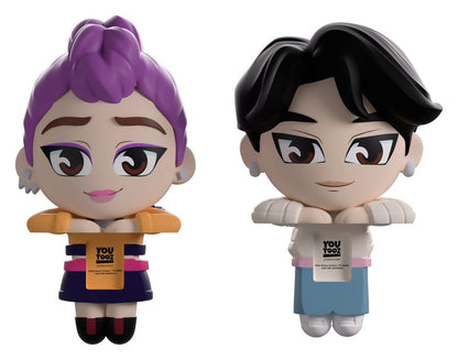 KPop Demon Hunters Vinyl Figuren Jinu & Rumi Monitor Buddiez 6 cm