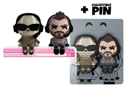 Call of Duty Vinyl Figuren Ghost & Soap Monitor Buddiez 7 cm