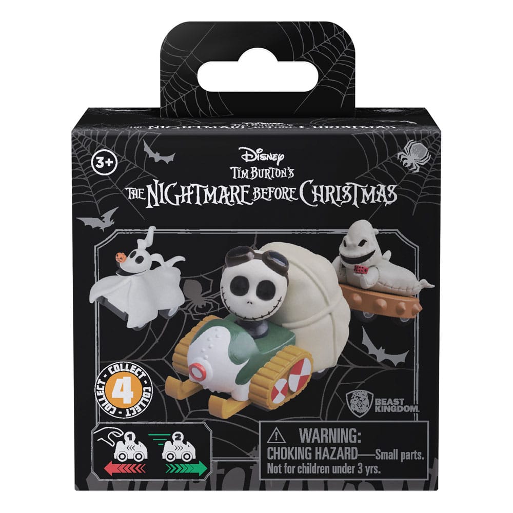 Nightmare Before Christmas Zoom Hero Rückzug-Fahrzeuge mit Figuren (Blind Box Ver.) Display (12)