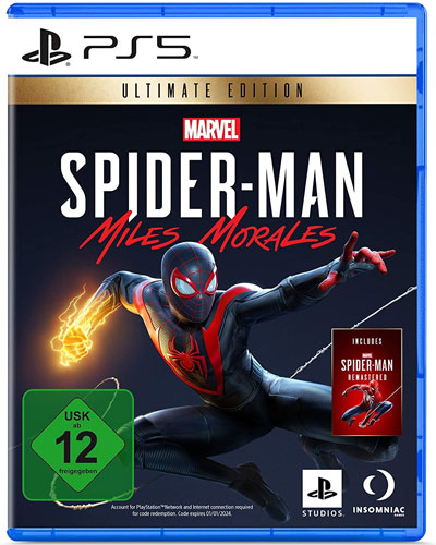 Spiderman Miles Morales  PS-5 Ultimate  inkl. Spiderman Remastered