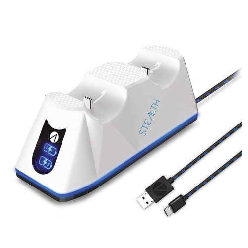 PS5 Ladestation TWIN Charging Dock white  STEALTH