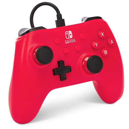 Switch Controller wired raspberry red PowerA
