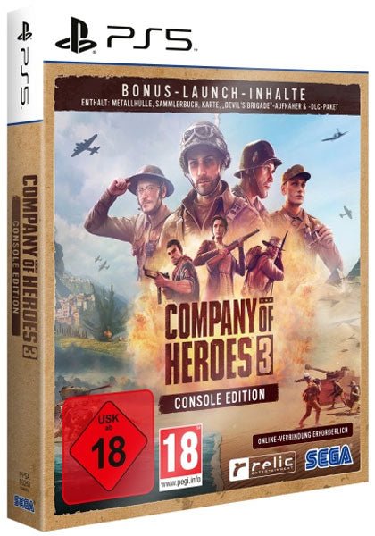 Company of Heroes 3 PS-5 Launch Ed. MetalCase erfordert Internet - Celestial GameShop - 5055277049653