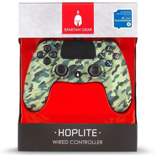 PS4 Controller Spartan Gear Hoplite wired camo kompatibel mit PC und PS-4 - Celestial GameShop - 5207011010379