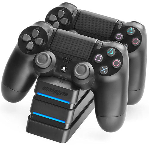 PS4 Ladestation TWIN:Charge 4 black Snakebyte - Celestial GameShop - 4039621911712