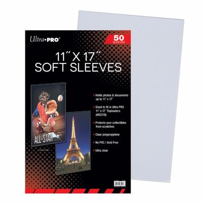 UP - 11" x 17" Soft Sleeves (50 Sleeves) - Celestial GameShop - 85569
