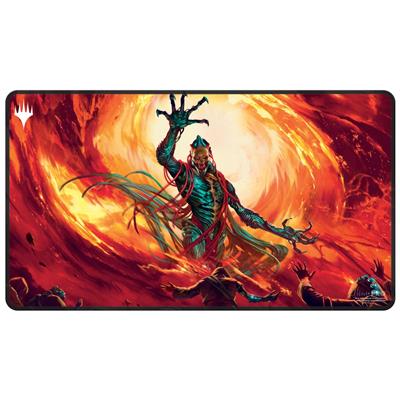 UP - Brothers War Black Stitched Playmat for Magic: The Gathering - Celestial GameShop - 19629