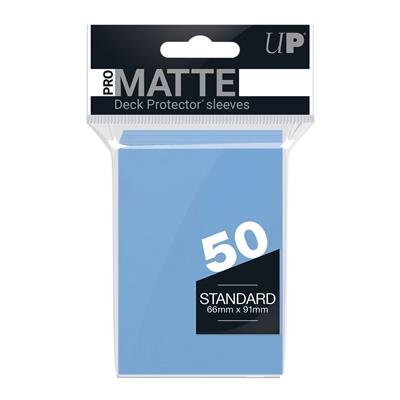 UP - Standard Sleeves - Pro-Matte - Non Glare - Light Blue (50 Sleeves) - Celestial GameShop - 84188